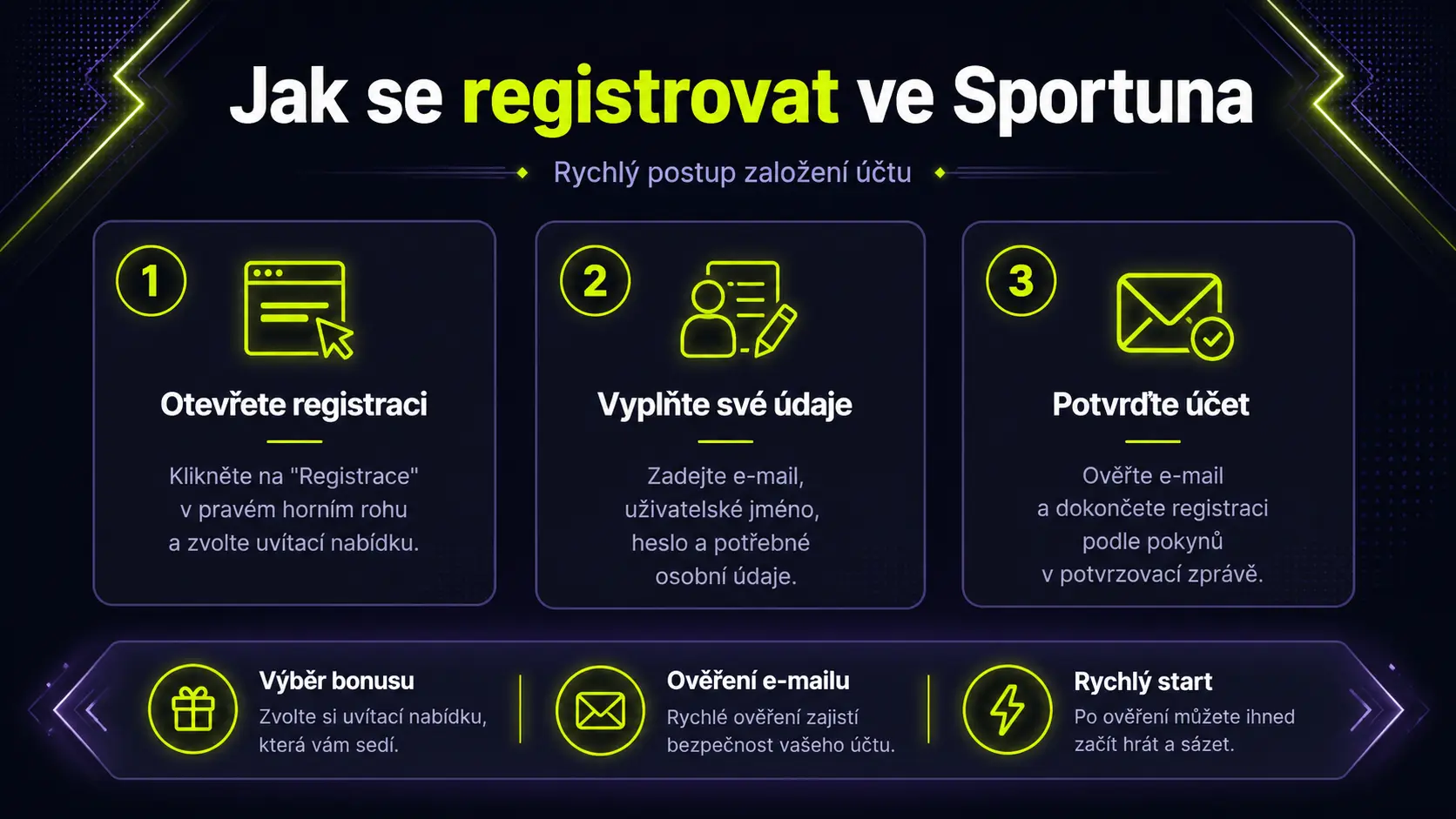 sportuna registrace